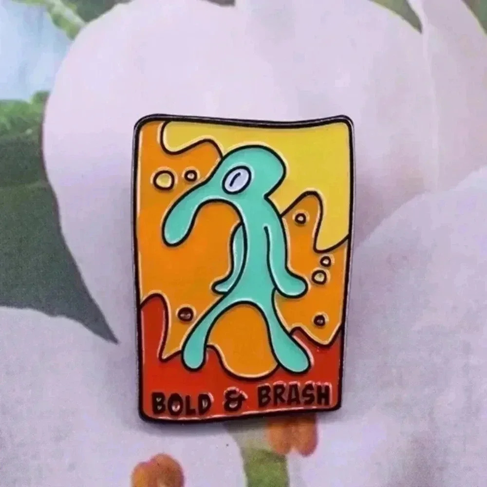 Spongebob Squidward Bold & Bash Enamel Pin